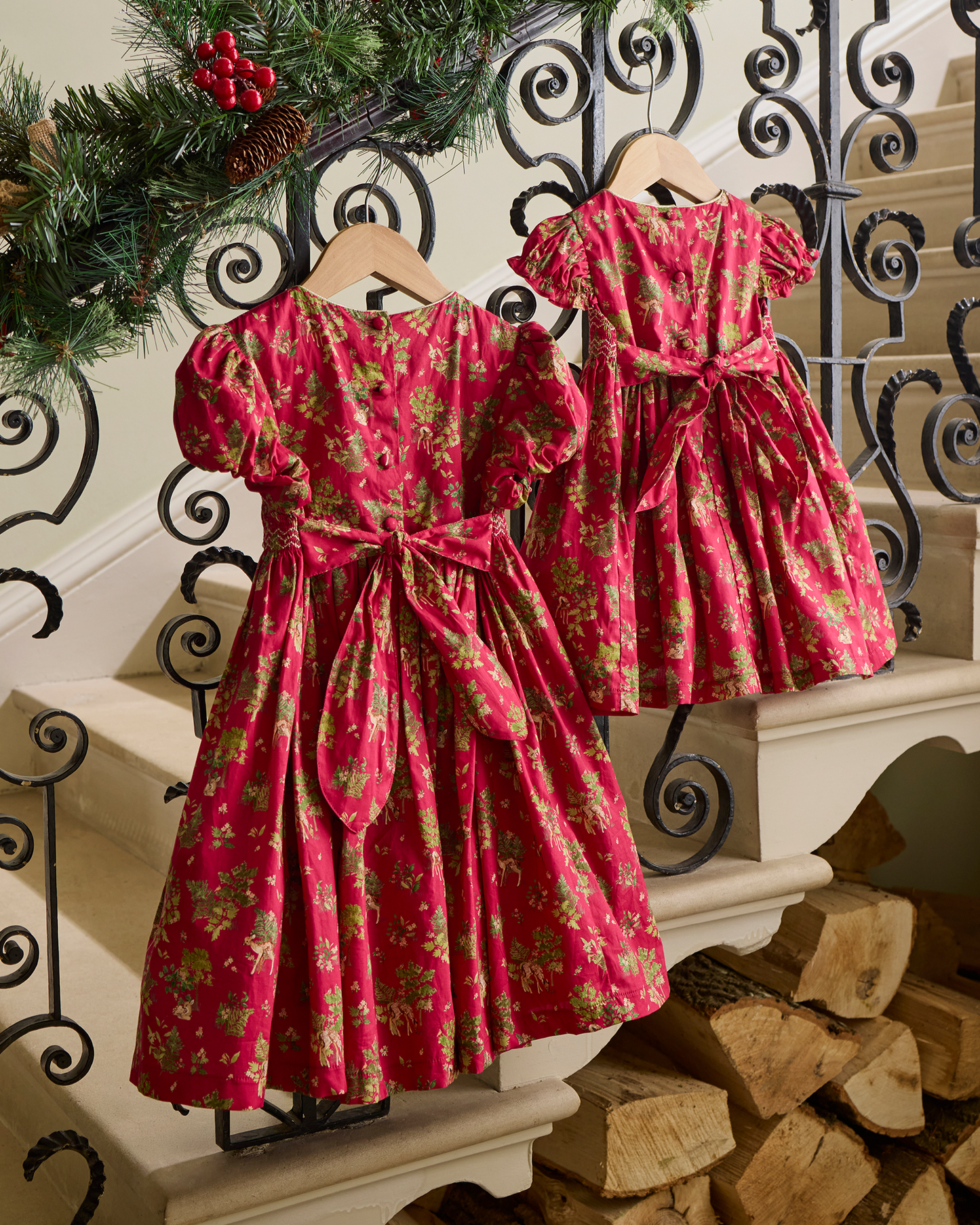 Fawn Smocked Party Dress