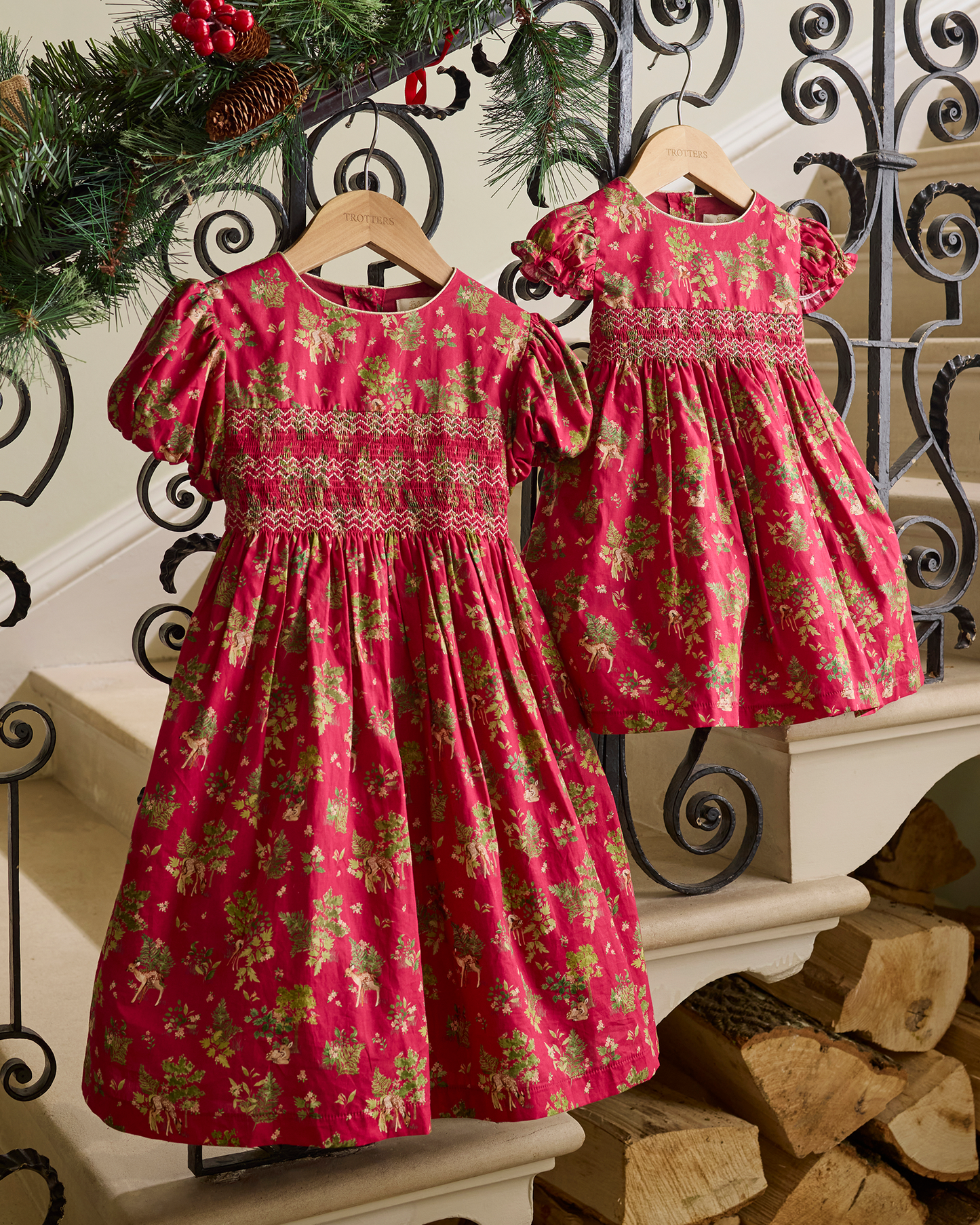 Fawn Smocked Party Dress