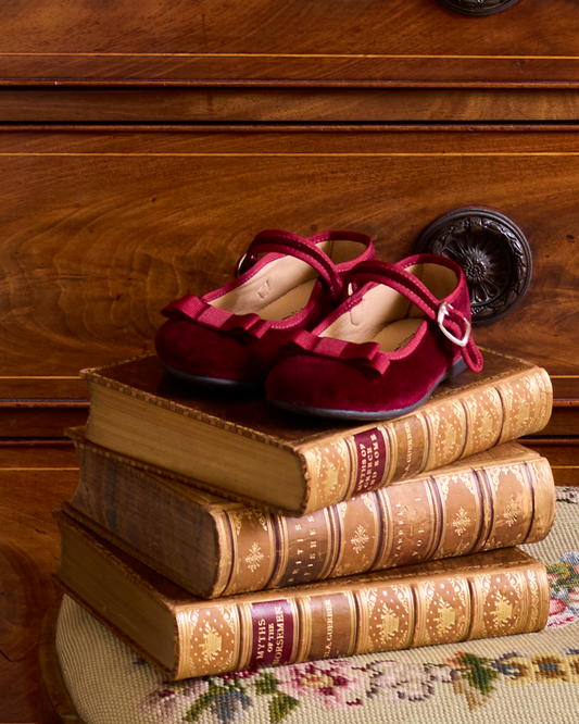 Hampton Classics Lana Party Shoes in Burgundy