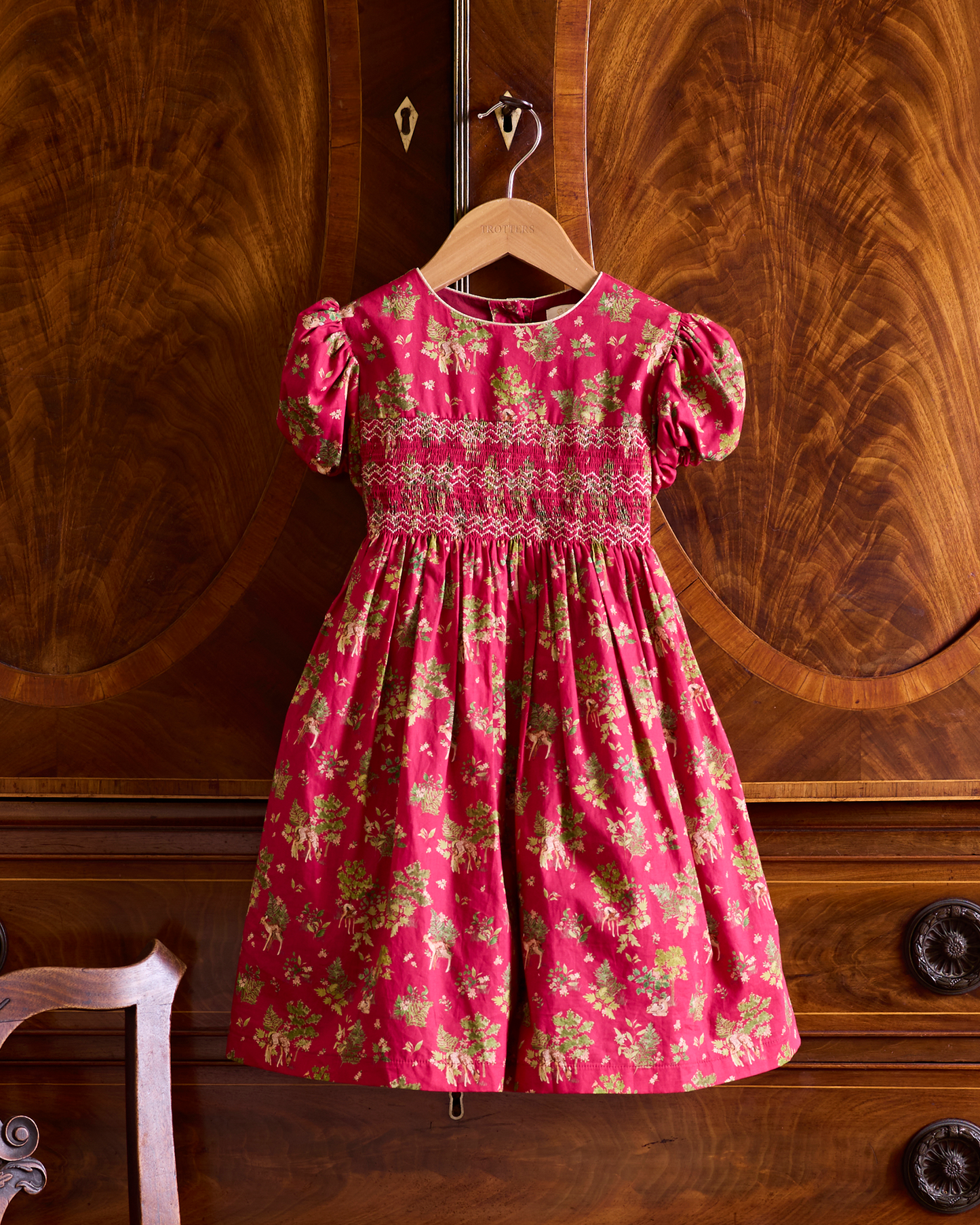 Fawn Smocked Party Dress