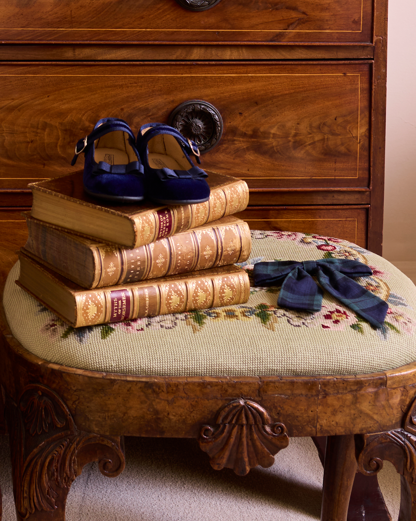 Hampton Classics Lana Party Shoes in Navy