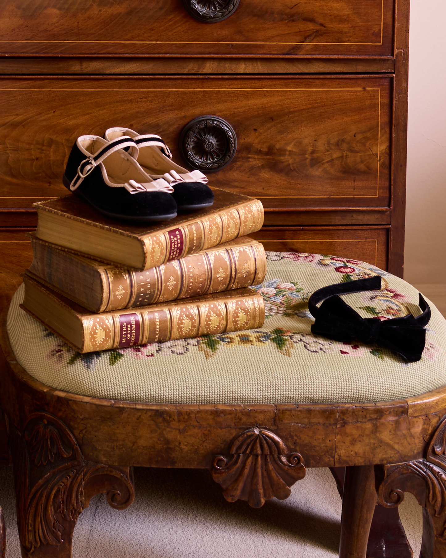 Hampton Classics Lana Party Shoes in Black/Gold