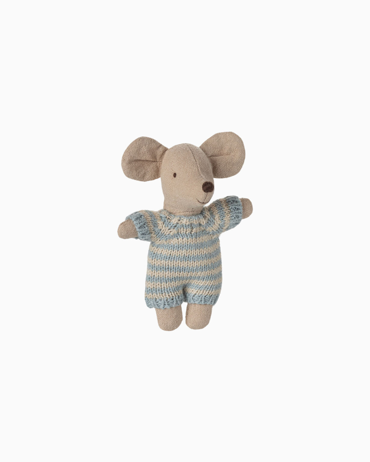 Maileg Carry Cot Baby Mouse Blue