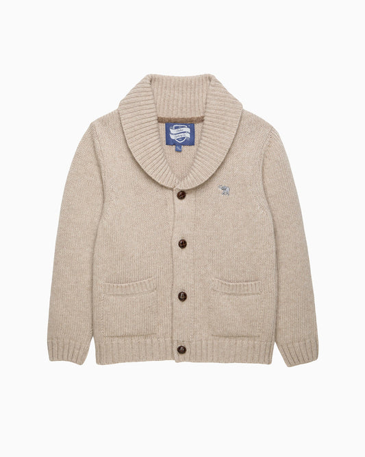 Stanley Shawl Cardigan in Oatmeal