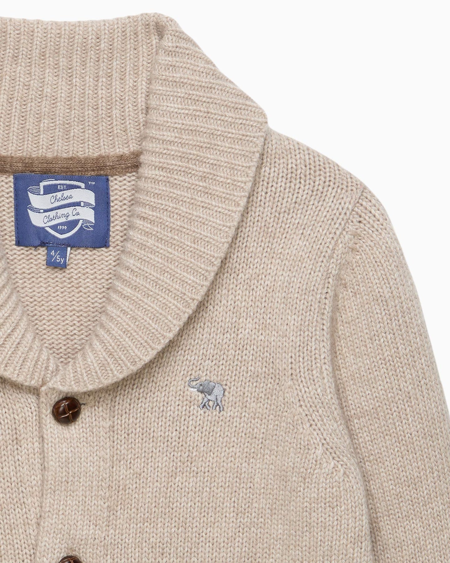 Stanley Shawl Cardigan in Oatmeal