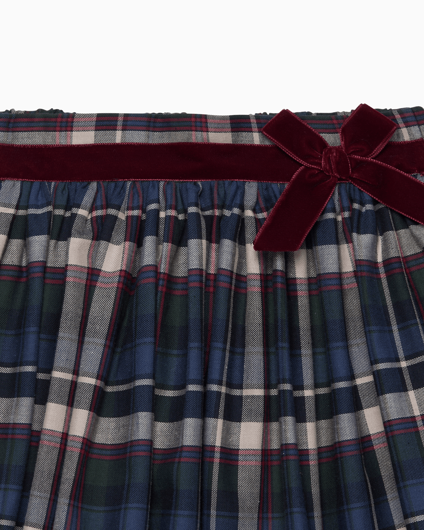 Bow Skirt in Bonnie Tartan