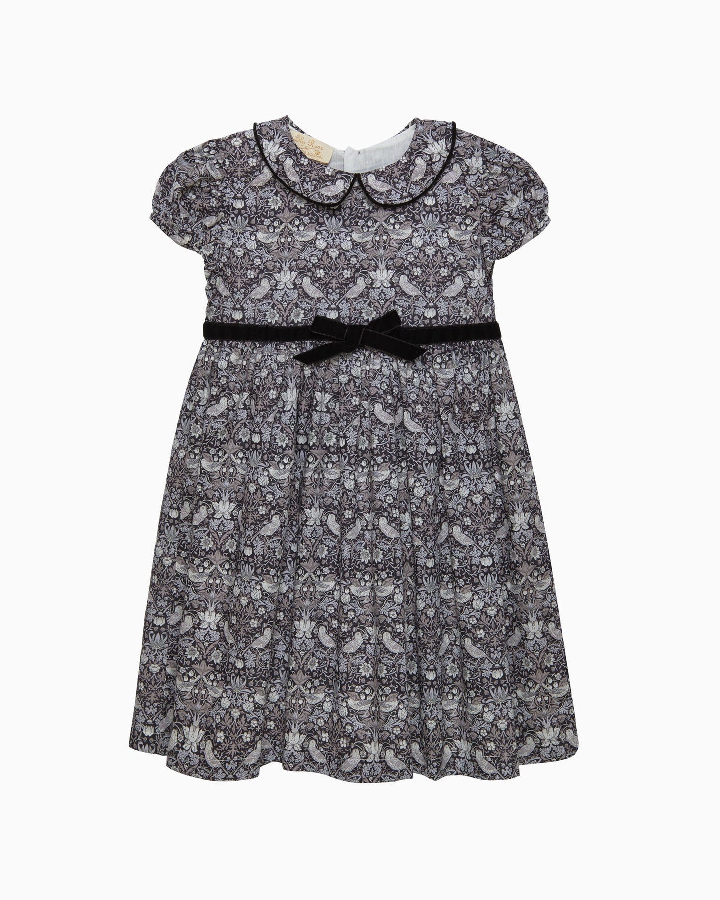 Black Strawberry Thief Dress