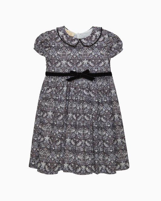 Black Strawberry Thief Dress