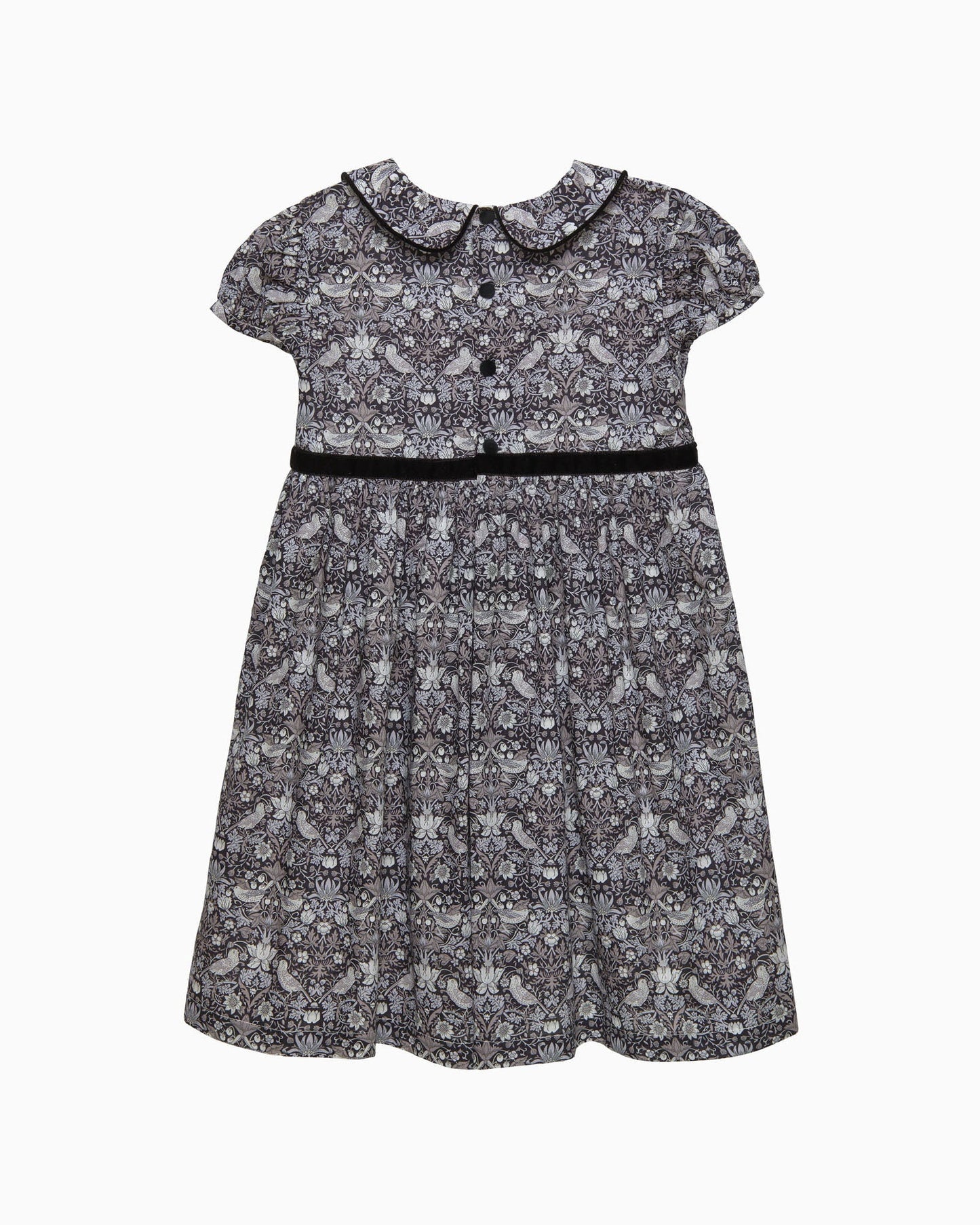 Black Strawberry Thief Dress