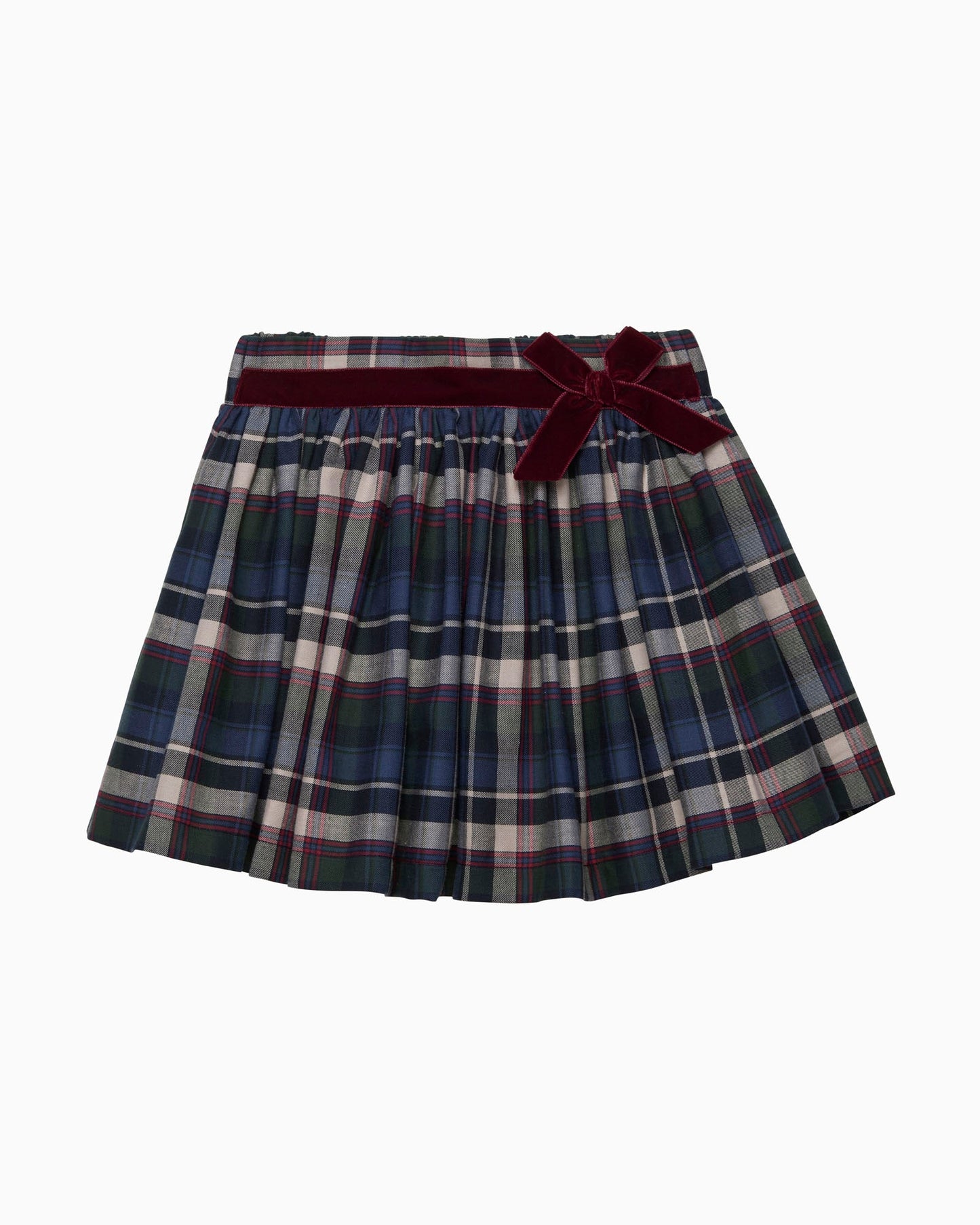 Bow Skirt in Bonnie Tartan