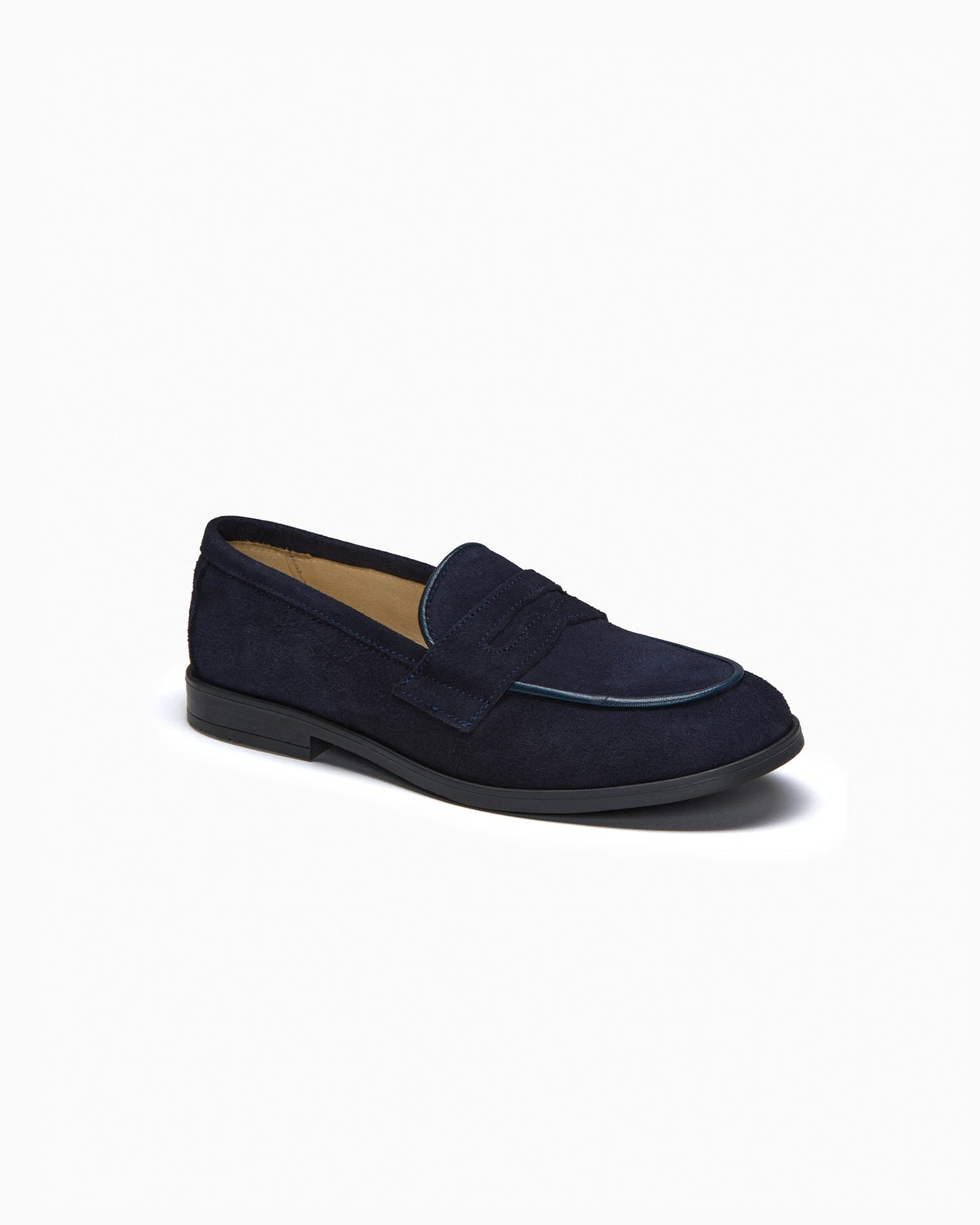 Hampton Classics Parker Loafers in Navy Suede
