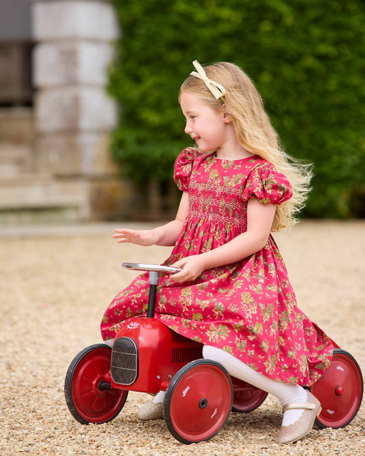 Fawn Smocked Party Dress