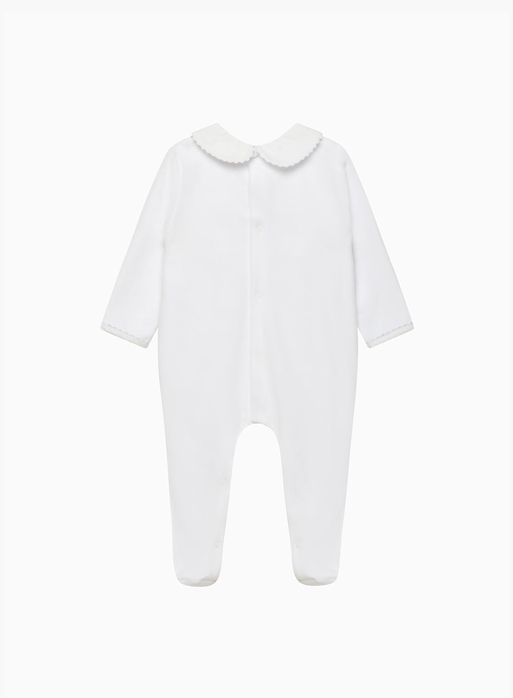 Baby Velour Dasher Smocked All-in-One