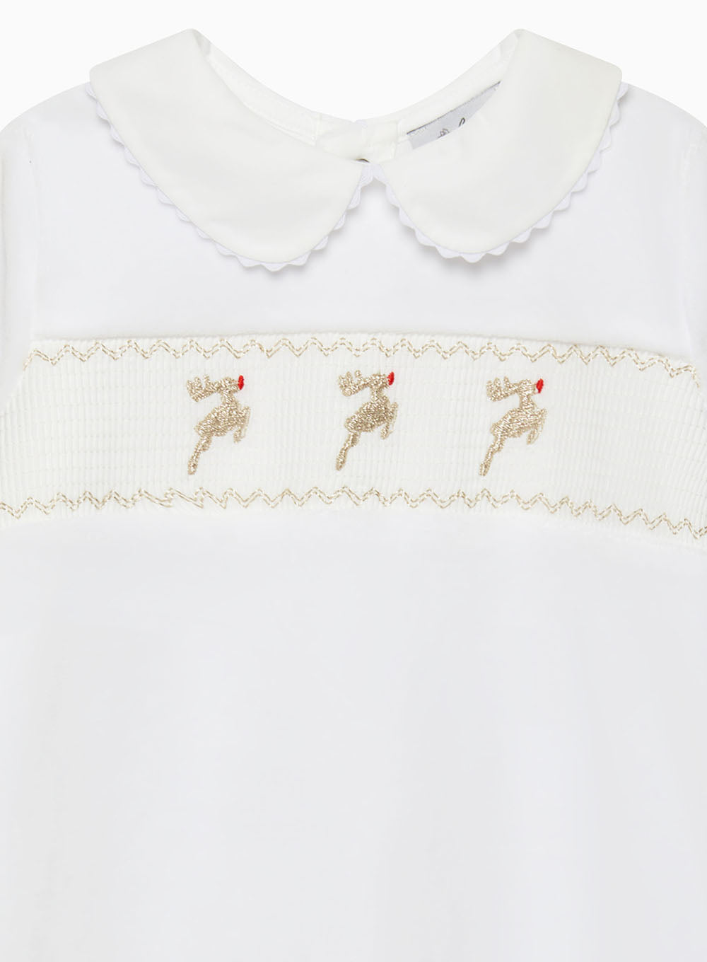 Baby Velour Dasher Smocked All-in-One