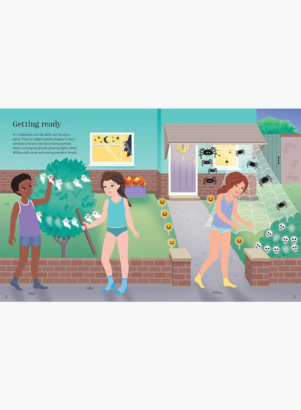 Usborne's Dolly Dressing Halloween Party Sticker Book