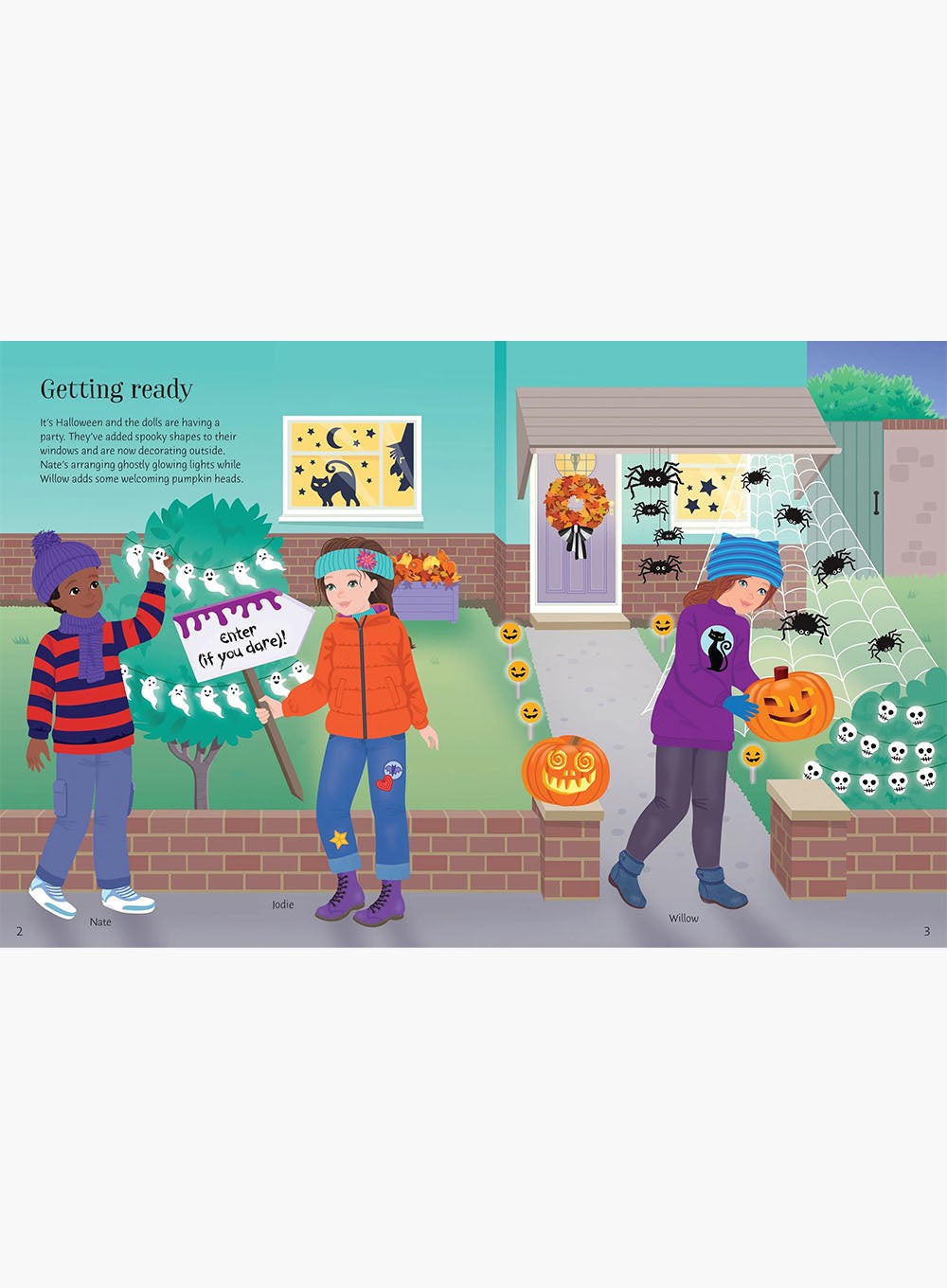 Usborne's Dolly Dressing Halloween Party Sticker Book