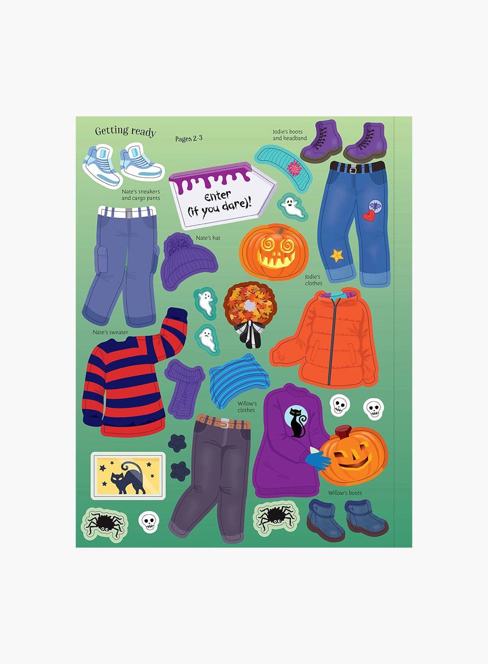 Usborne's Dolly Dressing Halloween Party Sticker Book